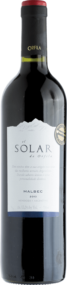 VINHO ARGENTINO SOLAR ORFILA TINTO MALBEC