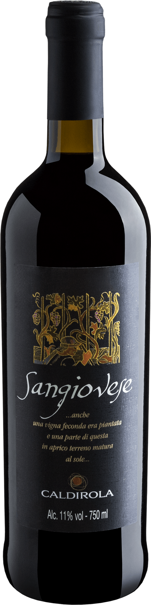 VINHO ITALIANO SANGIOVESE CALDIROLA TINTO 750ML