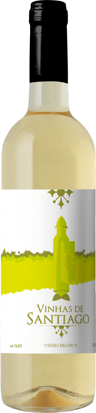 VINHO PORTUGUÊS VINHAS SANTIAGO BRANCO 750ML